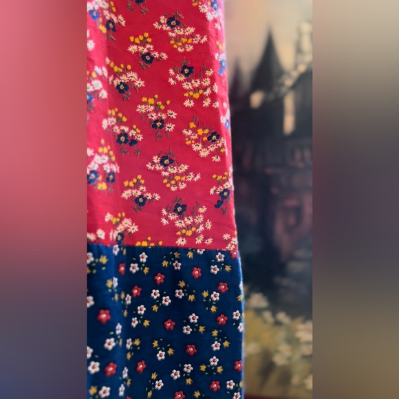 1970’s Vintage Calico Kimono Sleeve Dress by Young Innocent - Picture 10 of 15